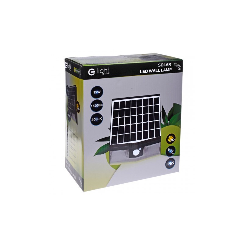 Lampa LED ścienna solarna Transformer 15W IP65 4000K