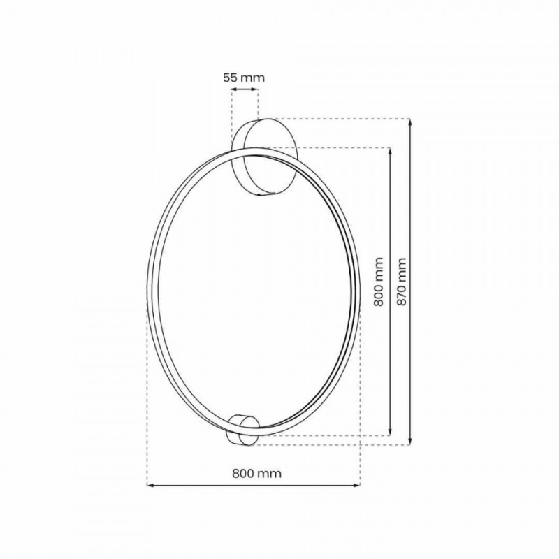 Lampa sufitowa Saturno Gold 46W LED