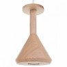 Drewniana lampa sufitowa Loft Cono 3 GU10 lampa wisząca typu pająk KOLOROWE KABLE