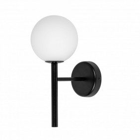KOP A czarna lampa ścienna / kinkiet z podwyższoną szczelnością IP44