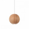 Drewniana lampa sufitowa Loft Sferni 2 GU10 lampa wisząca typu pająk KOLOROWE KABLE