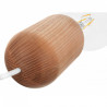 Drewniana lampa sufitowa Loft Barille 3L E27 lampa wisząca na listwie KOLOROWE KABLE
