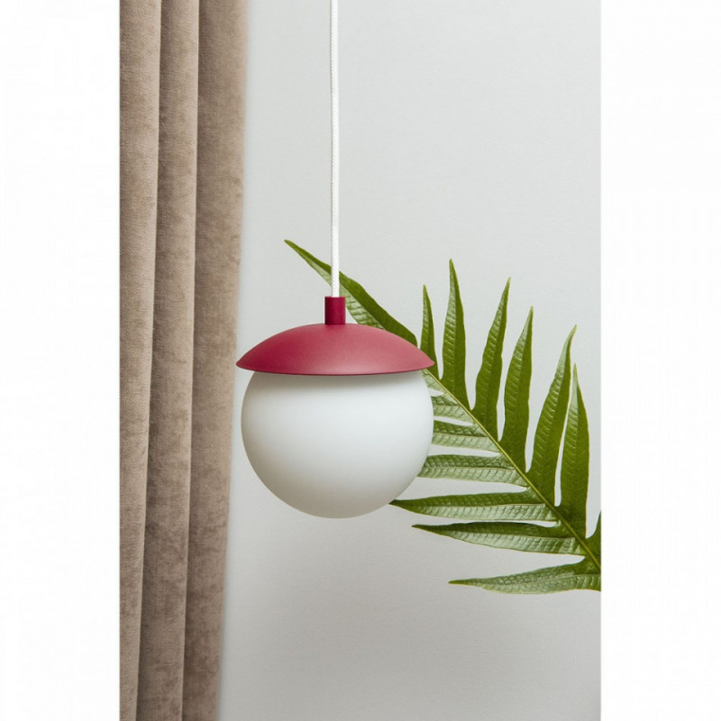 KUUL F burgundowa sufitowa lampa wisząca