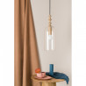 Loft Hulub czarna lampa wisząca KOLOROWE KABLE