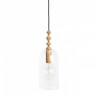 Loft Hulub czarna lampa wisząca KOLOROWE KABLE