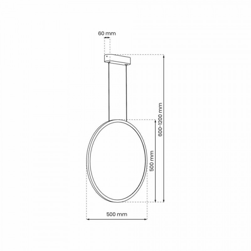 Lampa wisząca Saturno Gold 28W LED