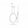 Lampa wisząca Saturno Gold 28W LED