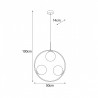 Lampa wisząca K-5113 z serii DAVOS