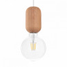Drewniana lampa sufitowa Loft Barille 2 E27 lampa wisząca typu pająk KOLOROWE KABLE