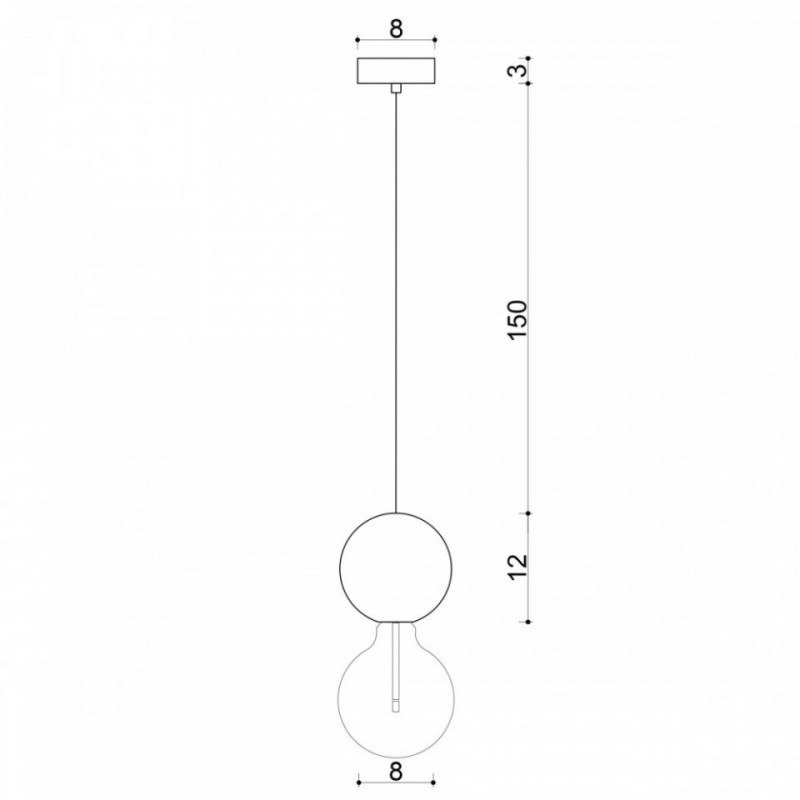 Drewniana lampa sufitowa Loft Sferni E27 lampa wisząca KOLOROWE KABLE