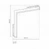 MAGNETIC TRACK L-DOWN 24W 4000K
