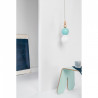Loft Bala miętowa lampa wisząca KOLOROWE KABLE
