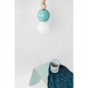 Loft Bala miętowa lampa wisząca KOLOROWE KABLE