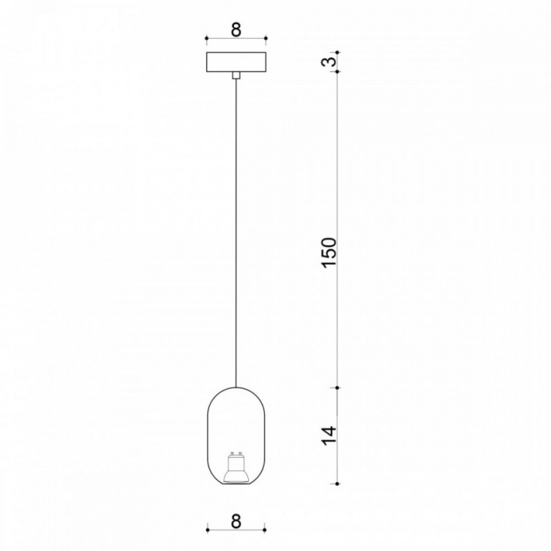 Drewniana lampa sufitowa Loft Barille GU10 lampa wisząca KOLOROWE KABLE