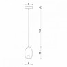 Drewniana lampa sufitowa Loft Barille GU10 lampa wisząca KOLOROWE KABLE