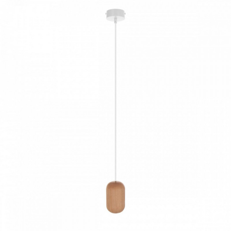Drewniana lampa sufitowa Loft Barille GU10 lampa wisząca KOLOROWE KABLE