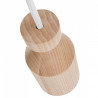 Drewniana lampa sufitowa Loft Angula GU10 lampa wisząca KOLOROWE KABLE