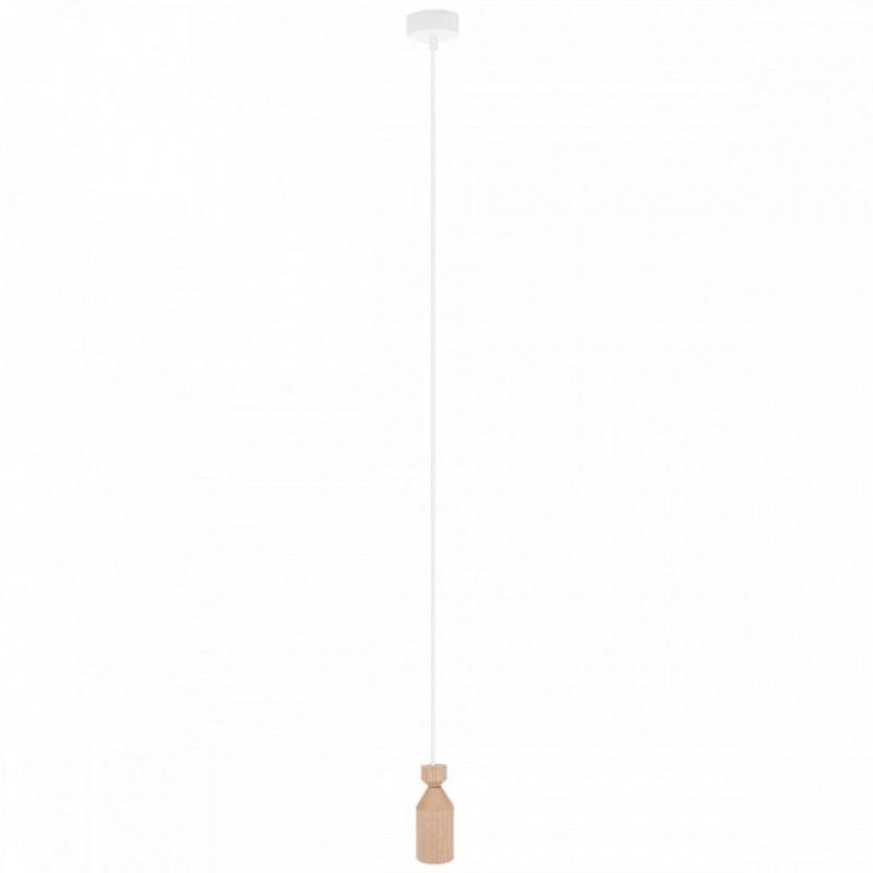 Drewniana lampa sufitowa Loft Angula GU10 lampa wisząca KOLOROWE KABLE