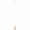 Drewniana lampa sufitowa Loft Angula GU10 lampa wisząca KOLOROWE KABLE