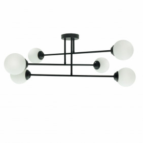 Oprawa sufitowa 6xE27 PALLE Black