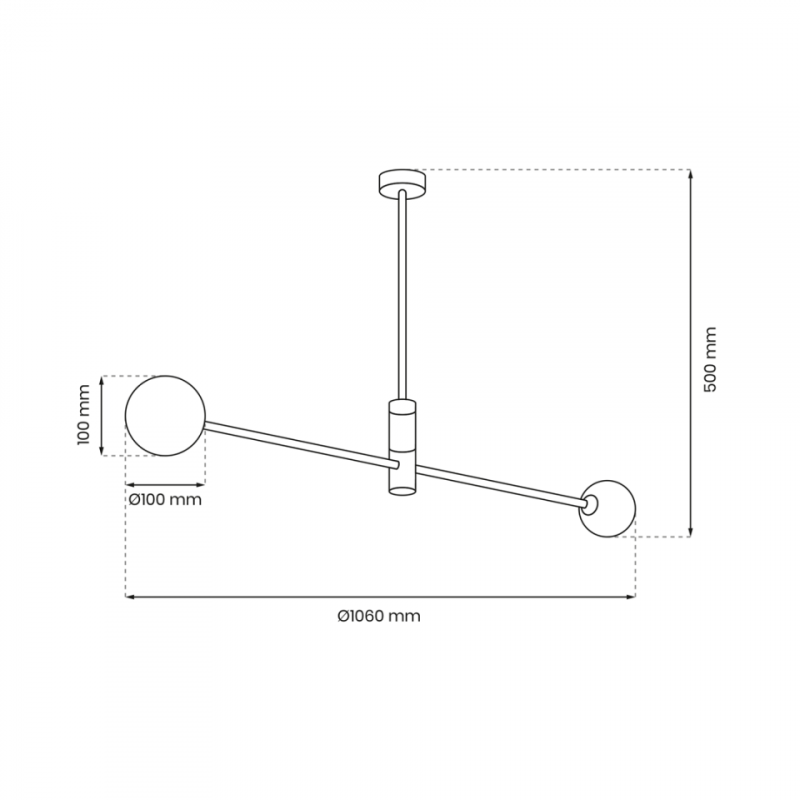 Lampa sufitowa DORI 2xG9