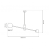 Lampa sufitowa DORI 2xG9