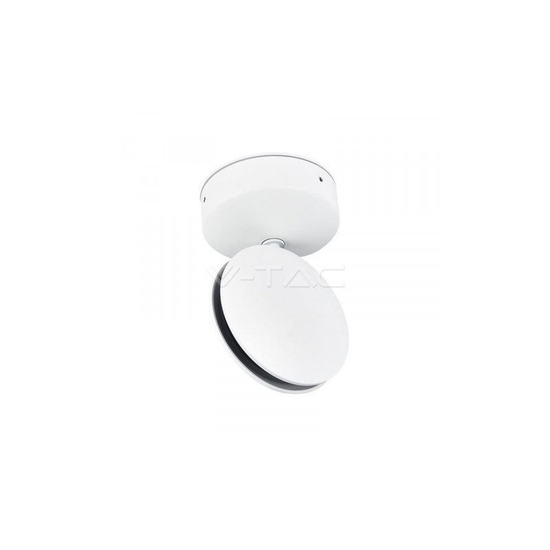 Oprawa 360st V-TAC 7W LED Iluminacja Elewacji / Wnęk okiennych Biała VT-707 3000K IP65 770lm