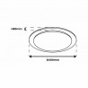 PLAFON ONTARIO 24W LED ²400 mm