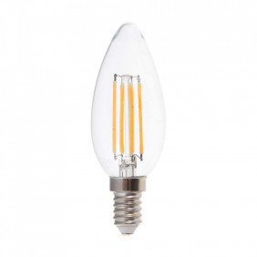 Żarówka LED V-TAC 5,5W E14 Filament Świeczka Ściemnialna VT-21125 4000K 600lm 2 Lata Gwarancji