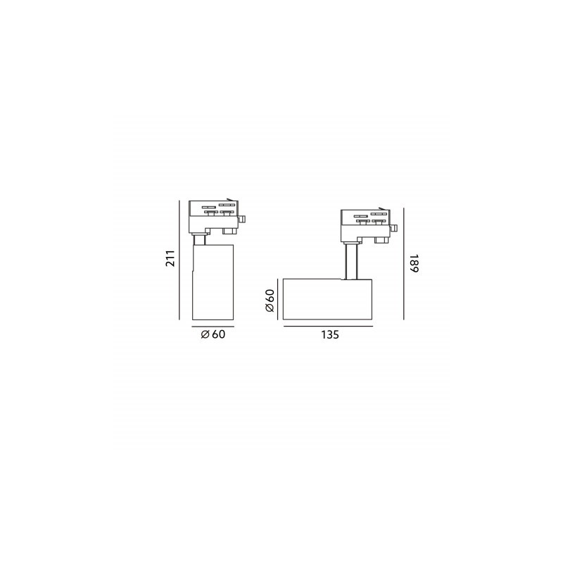 Reflektor szynowy NEXTRACK NT4 MINI 10W 36° 4000K CZARNY