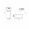 Reflektor szynowy NEXTRACK NT4 MINI 10W 36° 4000K CZARNY