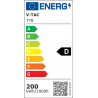 Halogen LED V-TAC 200W SAMSUNG CHIP SLIM Czarny VT-206 4000K 120LM/W 24000lm 5 Lat Gwarancji