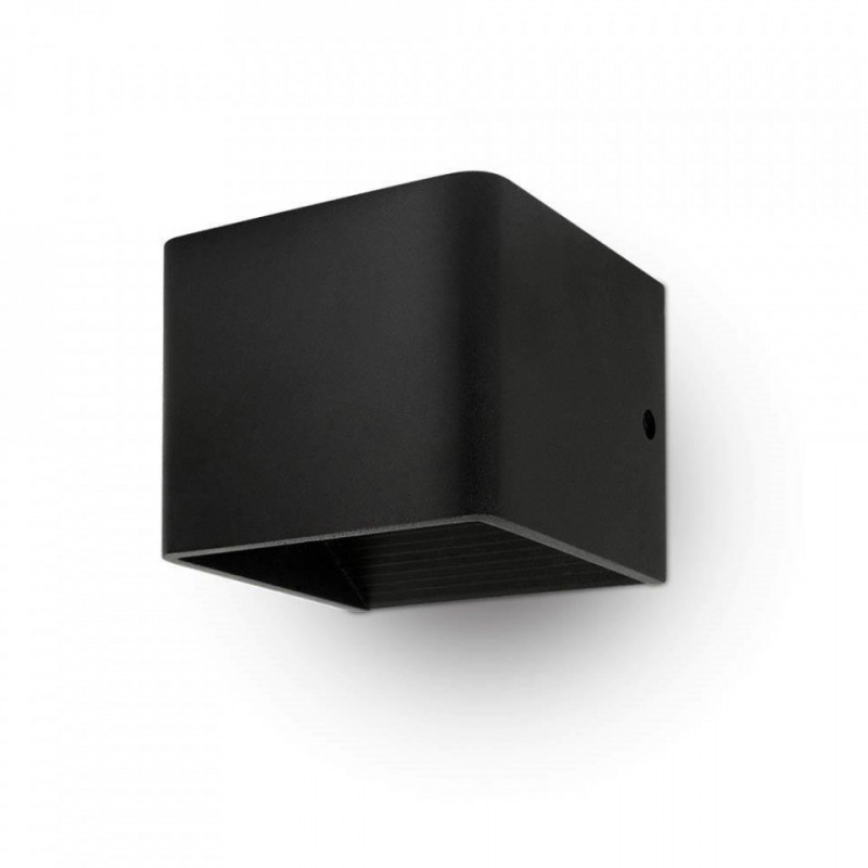 Oprawa Ścienna Kinkiet 5W V-TAC Góra/Dół Bridgelux Chip Czarny Kwadrat VT-758 3000K 560lm