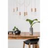 Drewniana lampa wisząca Loft Multi Eco Line X5 TYP B KOLOROWE KABLE