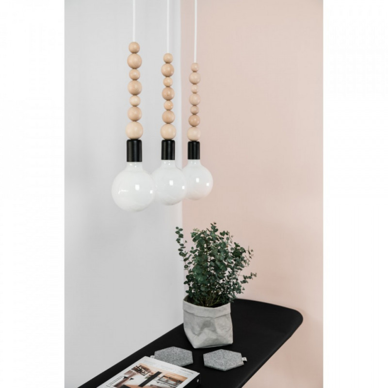 Listwa Loft Sfarer 3L czarna lampa wisząca KOLOROWE KABLE