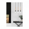 Listwa Loft Sfarer 3L czarna lampa wisząca KOLOROWE KABLE