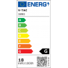 Oprawa V-TAC 18W Sleek Oprawa Wisząca Chrom VT-7018 4000K fi940mm 1350lm