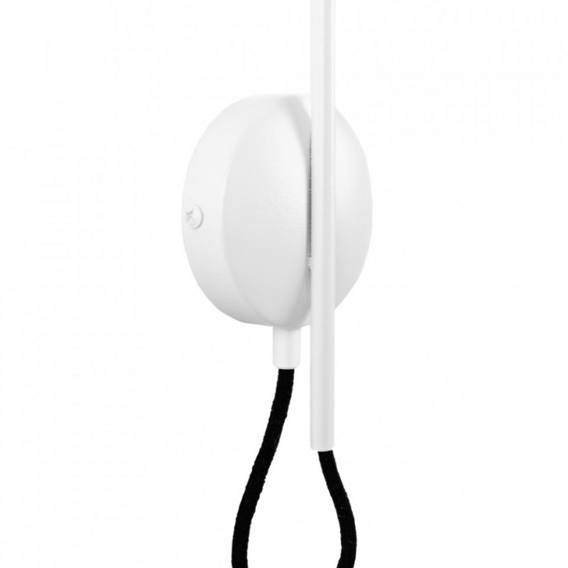 Lampa ścienna Loft Sfarer jasnoszary strukturalny kinkiet KOLOROWE KABLE