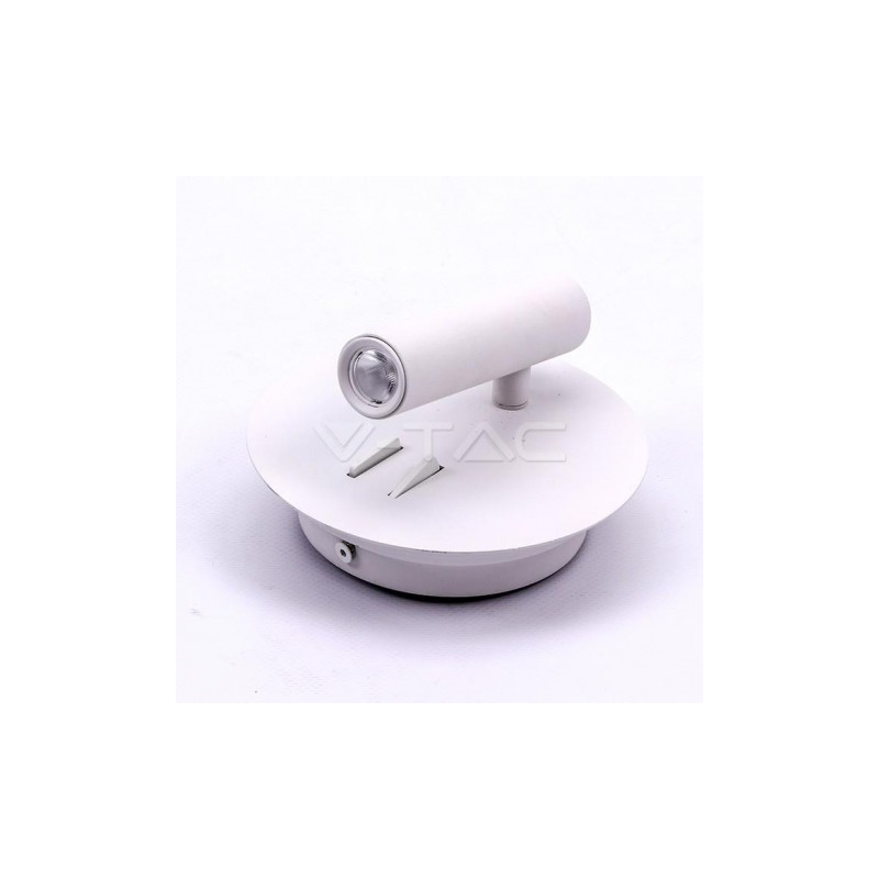 Oprawa LED V-TAC 3W+6W Kinkiet Hotel Łóżko Biały VT-2963 3000K 680lm 3 Lata Gwarancji