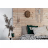 Drewniana lampa wisząca z koralikami Loft Pallo z przewodem w lnianym oplocie KOLOROWE KABLE