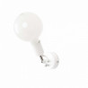 Biała lampa ścienna Loft Metal Compact kinkiet KOLOROWE KABLE