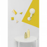 Biała lampa ścienna Loft Metal Compact kinkiet KOLOROWE KABLE