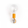 Biała lampa ścienna Loft Metal Compact kinkiet KOLOROWE KABLE