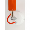 Biała lampa ścienna Loft Metal Compact kinkiet KOLOROWE KABLE