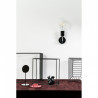 Czarna lampa ścienna Loft Metal Compact kinkiet KOLOROWE KABLE