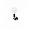 Czarna lampa ścienna Loft Metal Compact kinkiet KOLOROWE KABLE