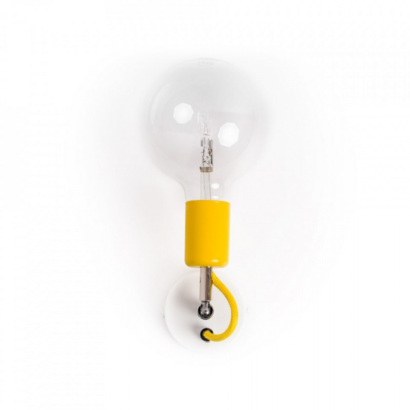 Czarna lampa ścienna Loft Metal Compact kinkiet KOLOROWE KABLE