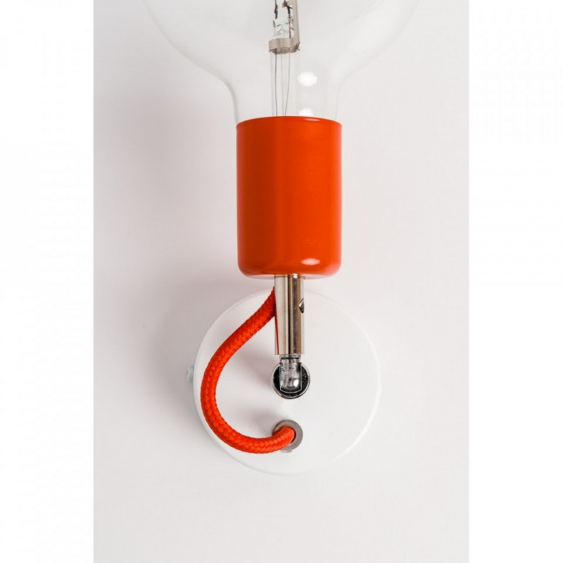 Czarna lampa ścienna Loft Metal Compact kinkiet KOLOROWE KABLE