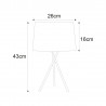 Lampka stołowa K-4362 z serii REMI WHITE