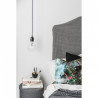 Loft Ceramic czarna ceramiczna lampa wisząca Kolorowe Kable